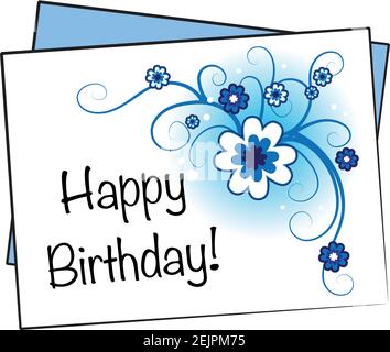vektor Happy Birthday Karte Stock Vektor