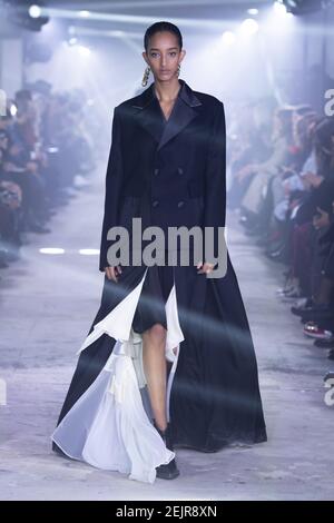 Mona Tougaard walks on the runway during the Louis Vuitton Resort 2020  Collection Fashion Show at TWA Terminal in JFK Airport in New York, NY on  May 8, 2019. (Photo by Jonas