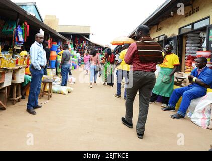 Der lebhafte Kimironko-Markt in Kigali, Ruanda. Stockfoto