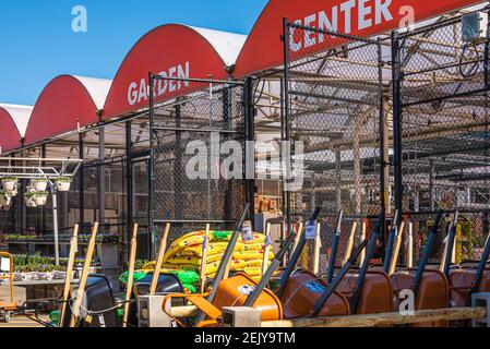 Das Home Depot Garden Center in Duluth, Georgia, im Nordosten von Atlanta. (USA) Stockfoto