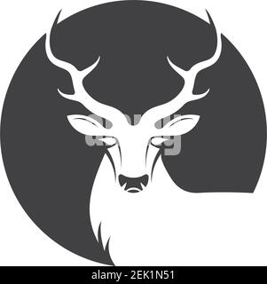 Deer Ilustration Logo Vektor Vorlage Stock Vektor