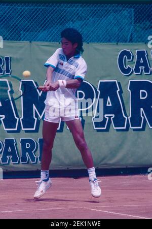 Amerikanischer Tennisspieler Tommy Ho, 1990s Stockfoto