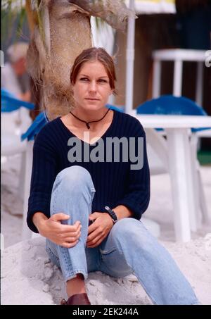 Deutsche Tennisspielerin Sabine Hack, Lipton Chaps 1998 Stockfoto