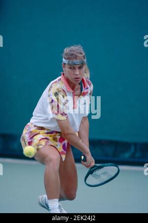 Deutsche Tennisspielerin Sabine Hack, Australian Open, 1993 Stockfoto