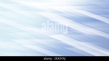 Abstrakter Himmel mit weißen geometrischen Formen modern. Elegantes Design Stockfoto
