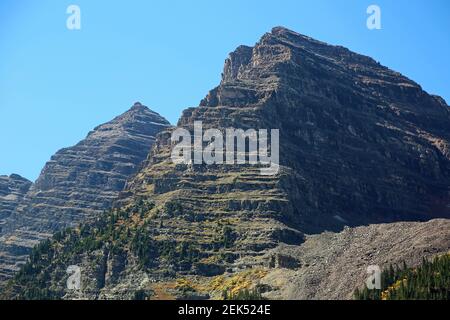 Maroon Bells Summit - Rocky Mountains, Colorado Stockfoto