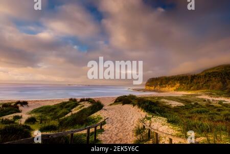 Schöner Strand im Murramarang Nationalpark Stockfoto