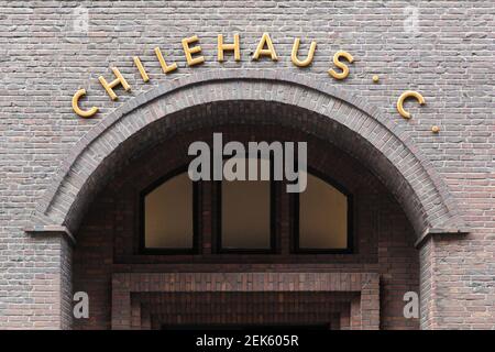 Hamburg, Deutschland - 20. Juli 2017: Chilehaus Gebäude in Hamburg, Deutschland Stockfoto