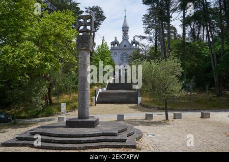 Parque de La Salette Parkkirche in Oliveira de Azemeis, Portugal Stockfoto