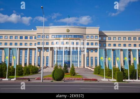 Kasachstan, Astana, Kasachstan, Astana, Nurzhol bulvar, Zentraler Boulevard der neuen Regierungs- und Verwaltungszone Kasachstans Stockfoto