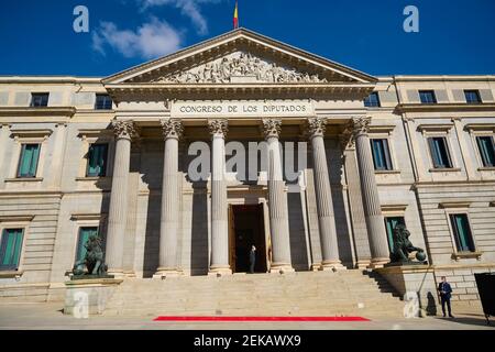 Madrid, Madrid, Spanien. Februar 2021, 23rd. Der Kongress der Abgeordneten nimmt am 40th. 23 Februar 2021 in Madrid, Spanien, Teil.1981 Quelle: Jack Abuin/ZUMA Wire/Alamy Live News 23 Stockfoto