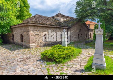 Ansicht der alten Kirche in Batak, Bulgarien Stockfoto