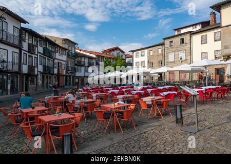 Largo da Misericordia in Guimaraes, Portugal Stockfoto