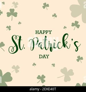 Happy St. Patricks Day Vektorgrafik Stock Vektor