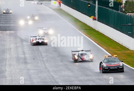 Start des Rennens, Abfahrt, unter Sicherheitsfahrzeug, 01 SENNA Bruno (BRA), MENEZES Gustavo (usa), NATO Norman (Fra), Rebellion Racing, Rebellion R13 - Gibson, Aktion während der 2020 6 Stunden von Spa-Francorchamps, 6th Saisonlauf der FIA-Langstrecken-Weltmeisterschaft 2019-2020 auf dem Circuit de Spa-Francorchamps vom 13. Bis 25. August in Francorchamps, Belgien - Foto Antonin Vincent / DPPI Stockfoto