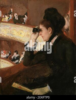 Mary Cassatt (1844-1926), 'in the Loge', Öl auf Leinwand, 1878 Stockfoto