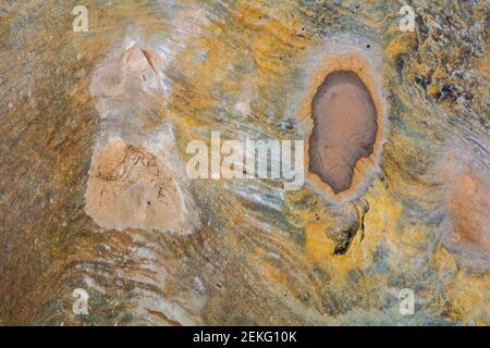Devil's Canyon Tageswanderung - Springen Sie von der Prekambrian in die Trias und erreichen Sie die Jurassic. Stockfoto