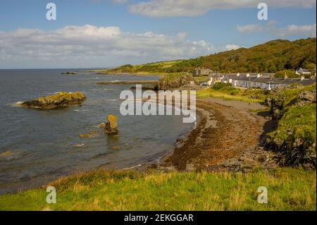 Das Fischerdorf Dunure Ayrshire Schottland Stockfoto