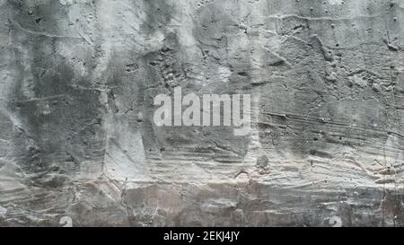 Weiße Gunge Schmutzig Cracked Zement Wand Textur Stockfoto