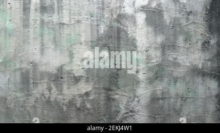 Weiße Gunge Schmutzig Cracked Zement Wand Textur Stockfoto