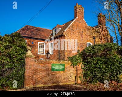 Der Standort des Hamilton Kerr Institute in Whittlesford Cambridge. Eine Zweigstelle des Fitzwilliam Museums, spezialisiert auf die Erforschung und Konservierung von Gemälden. Stockfoto