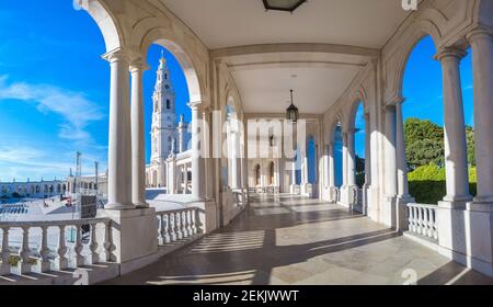 Das Heiligtum von Fatima in einem schönen Sommertag, Portugal Stockfoto