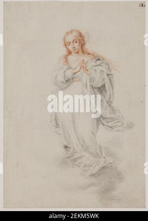 Bartolome Esteban Murillo (1618-1682), die immens Empfängnis, Jungfrau Maria, um 1665 Stockfoto