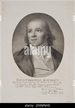 Meno Haas (1752-1833); Jens Juel (1745-1802), Hans Christian Knudsen, 1800 Stockfoto