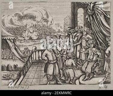 J. Muller (1700-1700), Illustration Til Adam Olearius, 'Persisches Rosenthal eines bedeutungsvollen Dichters Schich Saadi [...]', Schleswig 1660, 1660 Stockfoto