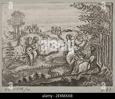 J. Muller (1700-1700), Illustration Til Adam Olearius, 'Persisches Rosenthal eines bedeutungsvollen Dichters Schich Saadi [...]', Schleswig 1660, 1660 Stockfoto