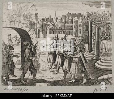 J. Muller (1700-1700), Illustration Til Adam Olearius, 'Persisches Rosenthal eines bedeutungsvollen Dichters Schich Saadi [...]', Schleswig 1660, 1660 Stockfoto