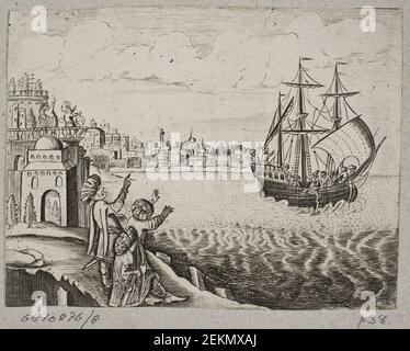 J. Muller (1700-1700), Illustration Til Adam Olearius, 'Persisches Rosenthal eines bedeutungsvollen Dichters Schich Saadi [...]', Schleswig 1660, 1660 Stockfoto