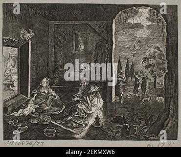 J. Muller (1700-1700), Illustration Til Adam Olearius, 'Persisches Rosenthal eines bedeutungsvollen Dichters Schich Saadi [...]', Schleswig 1660, 1660 Stockfoto