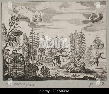J. Muller (1700-1700), Illustration Til Adam Olearius, 'Persisches Rosenthal eines bedeutungsvollen Dichters Schich Saadi [...]', Schleswig 1660, 1660 Stockfoto