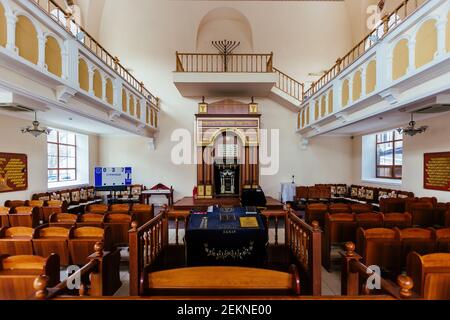 Im Inneren der Chorsynagoge in Rostow am Don, Russland, 16. Februar 2021. Stockfoto