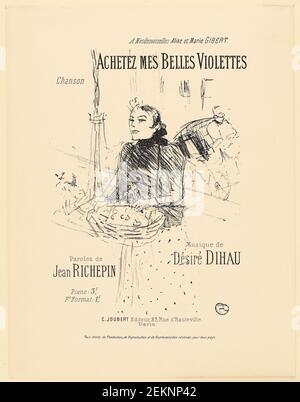 Henri de Toulouse-Lautrec (1864-1901), Kaufe mein wunderschönes Purpur, 1895-1896 Stockfoto