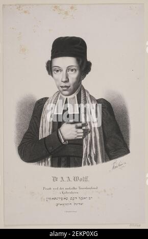 Julius Friedlaender (1810-1861); J.L. Lund (1777-1867), Dr. A. A. A. Wulff, 1809 - 1875 Stockfoto