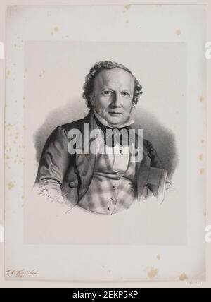 Peter Henrik Gemzoee (1811-1879), F.C.J. Kiaerskou, 1811 - 1879 Stockfoto