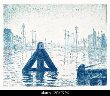 Hafen in Holland Flushing von Paul Signac Stockfoto