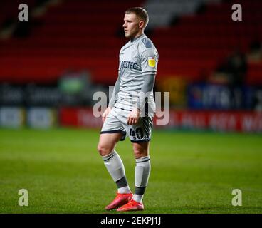 Woolwich, Großbritannien. 23rd Feb, 2021. ba40WOOLWICH, Vereinigtes Königreich, FEBRUAR 13: Danny Rowe von Burton Albion während Sky Bet League One zwischen Charlton Athletic und Burton Albion2at The Valley, Woolwich am 23rd Februar, 2021 Credit: Action Foto Sport/Alamy Live News Stockfoto