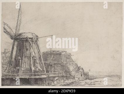 Rembrandt van Rijn (1606-1669), Moolen, 1641 Stockfoto