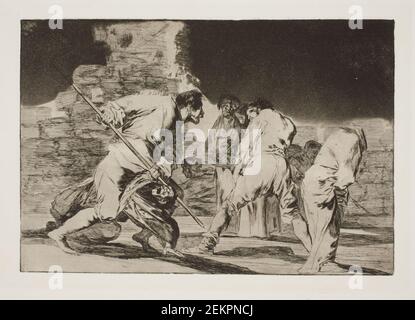 Francisco de Goya (1746-1828), der heimliche Zorn (er ist unglaublich - und wir wurden von Gott geschaffen), 1815-1824 Stockfoto