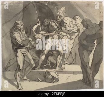 Johann Heinrich Füsli (1741-1825), Richard Plantation Kasts der Herzog von Somerset's gekrümmten Kopf für den Vater seines Vaters, 1770s Stockfoto