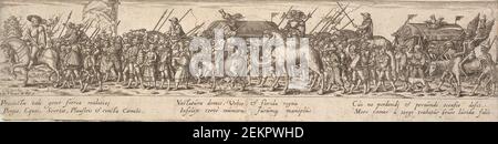 Jan Theodor de Bry (1561-1623); Hans Sebald Beham (1500-1550), von Soldaten mit Trolleys aufgenommen; DOED gehören zu Believing, 1571-1623 Stockfoto