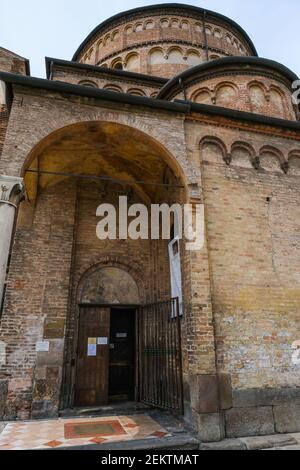 Eintritt zum Battistero Di San Giovanni in Padua Italien Stockfoto