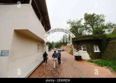 Ruandisches Völkermorddenkmal in Kigali, Ruanda. Stockfoto