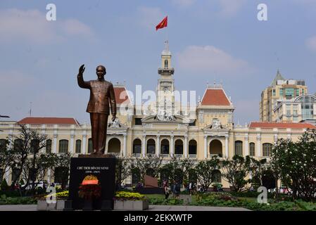 Ho-Chi-Minh-Statue Stockfoto