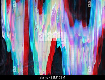 Glitch interlaced strukturiert futuristischen Hintergrund Stockfoto