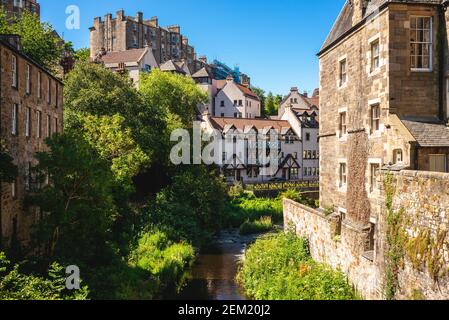 dean Village, aka Water of Leith Village, in edinburgh, schottland, großbritannien Stockfoto