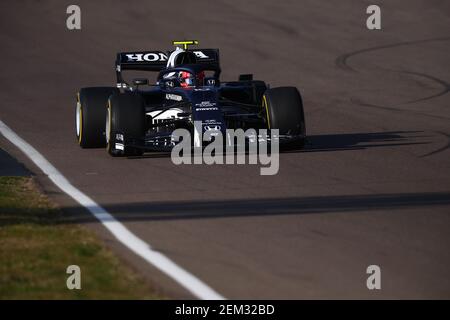 Imola, Italien. Februar 2021, 24th. #10 Pierre Gasly Alpha Tauri Toro Rosso Honda. Formel 1 Weltmeisterschaft 2021, Shakedown das neue Auto für die Saison 2021 von Alpha Tauri, Imola 24 Februar 2021. Kredit: Unabhängige Fotoagentur/Alamy Live Nachrichten Stockfoto